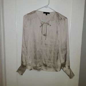 Silky boho career blouse